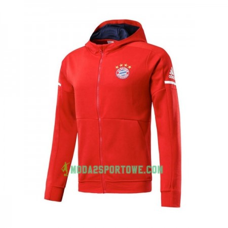 FC Bayern Monachium Kurtka Treningowa Kapturem 2017-18 Czerwony